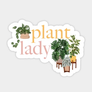 Plant Lady Illustration 2 Sticker